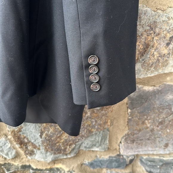 Ralph Lauren Black 100% Wool Blazer Size 48R - Picture 6 of 8